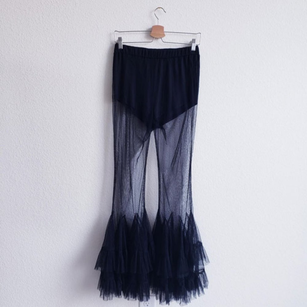 Sheer Not! Mesh Bell Bottom Pants